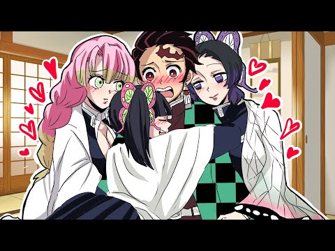 鬼滅の刃】胡蝶しのぶ、栗花落カナヲ、甘露寺蜜璃が炭治郎に誘惑