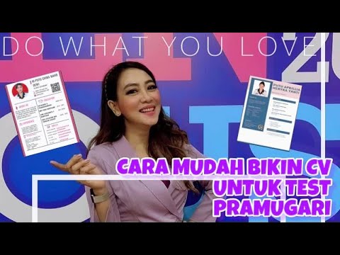 CARA MUDAH MEMBUAT CV UNTUK TEST PRAMUGARI | Ms. NURUL