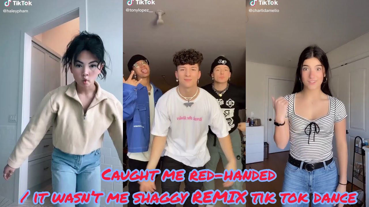 🔥Caught me red-handed it wasn't shaggy REMIX🔥TikTok Dance - YouTube