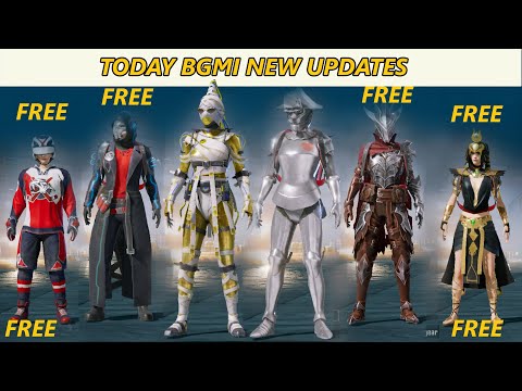 TODAY BGMI UPDATES | NEW FREE OUTFITS AIVALABLE IN PREMIUM CRATE | WEEK 4 START | NEW EVENTS START