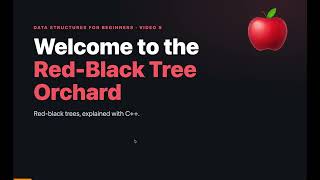 Red-Black Trees Explained for Beginners 🍎 (Data Structures in C++: Rules, Rotations & Insertion)