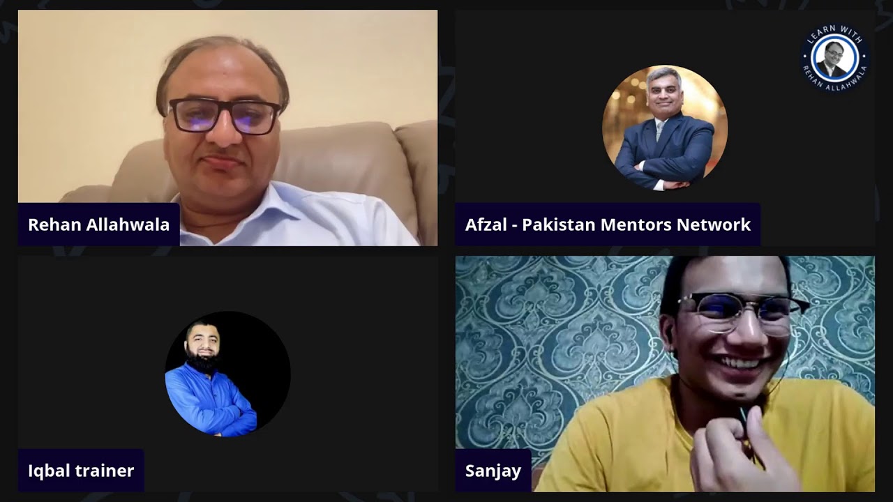 Thumbnail for Weekly meetup with Rehan allahwala - Join the live call