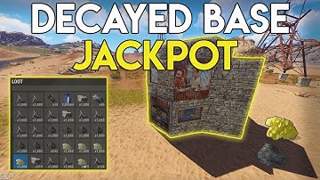 GETTING JACKPOT LOOT FROM A DECAYED BASE RAID! - Rust Survival #55