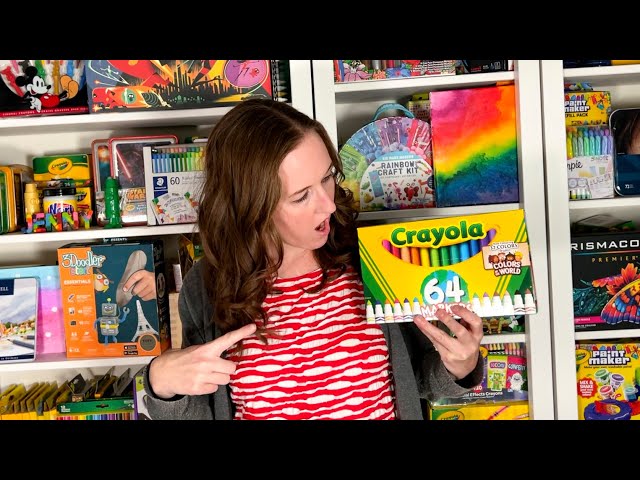 Unbox and Review 240 Crayons from the Crayola Crayon 240 Tub 
