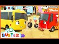 Buster Eats Ice Cream at the Beach! Build the Sandcastle! | Go Buster - Bus Cartoons &amp; Kids Stories