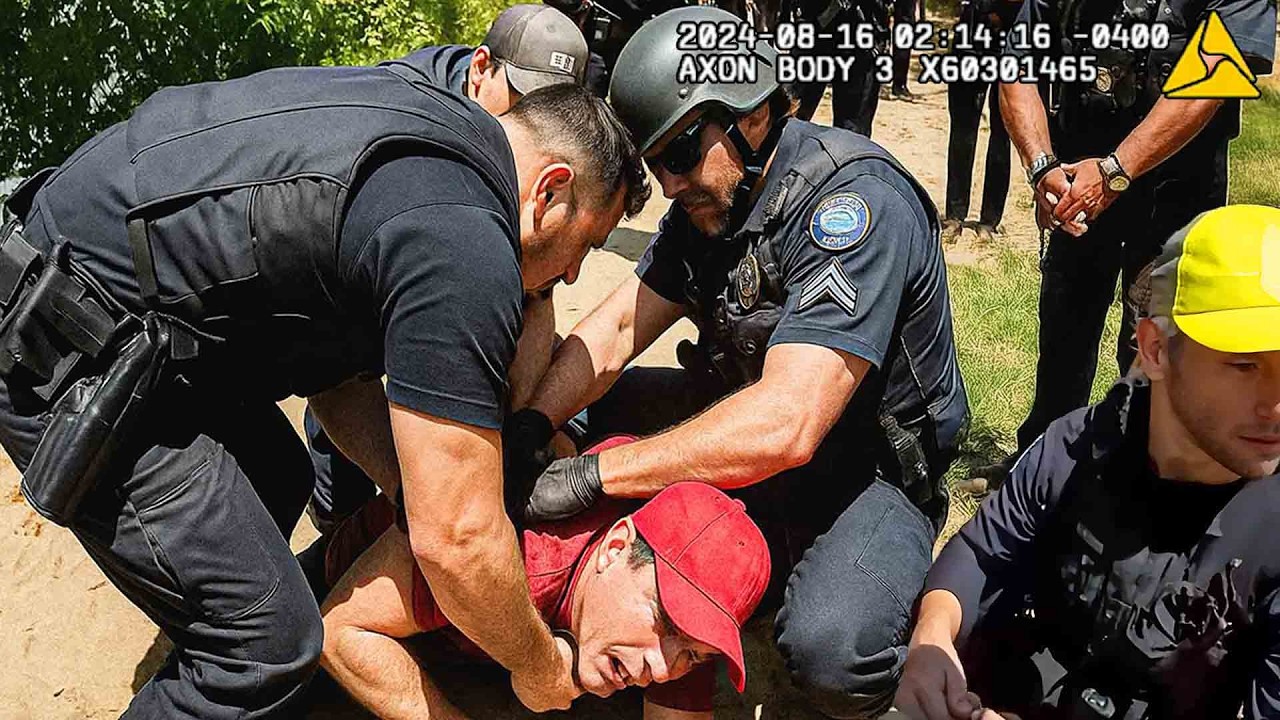 Cops and K9 Take Down Man With BB Gun