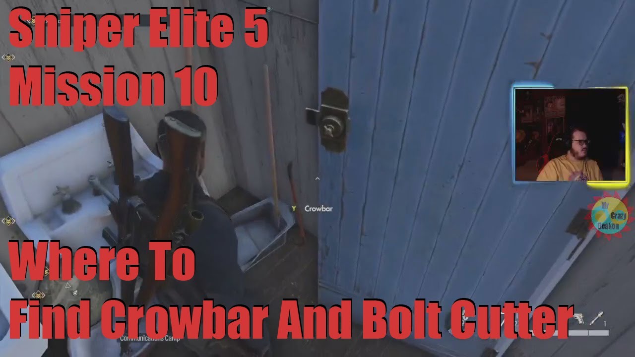 Sniper Elite 5 Mission 10 Where To Find Crowbar And Bolt Cutter YouTube