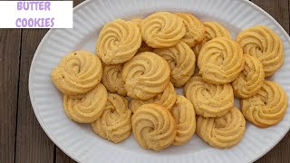 DANISH BUTTER COOKIES || How to Make Butter Cookies || easy cookie recipe