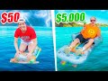 BARCO DE $50 vs BARCO DE $5,000 ¿Cuál flota más tiempo?