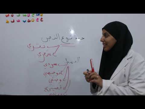 حصة تفاعلية مع تلاميذي حول نوع النص نمطه أسلوبه وطبيعته 