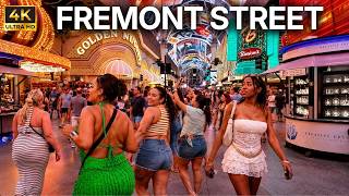 Fremont Street Las Vegas Walking Tour | Wild Night | August 2026 [4K HDR]