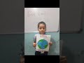 Save Earth Save Life💚🩵🌎1st class students💫@SriniThePlaySchool #earth #saveearth