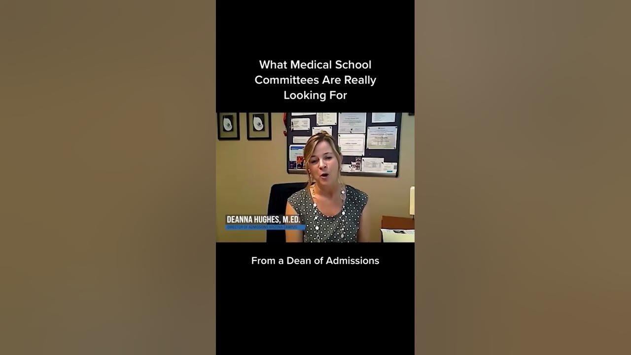 What medical schools are actually looking for medicalschool 