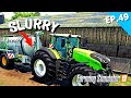 Slurry spreading , Corn harvest The Valley The Old Farm FS19 Timelapse