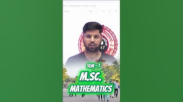 MSc Maths Semester-1 Syllabus | Rajasthan University | NEP-2020 | MSc | iSTUDY Online #uniraj