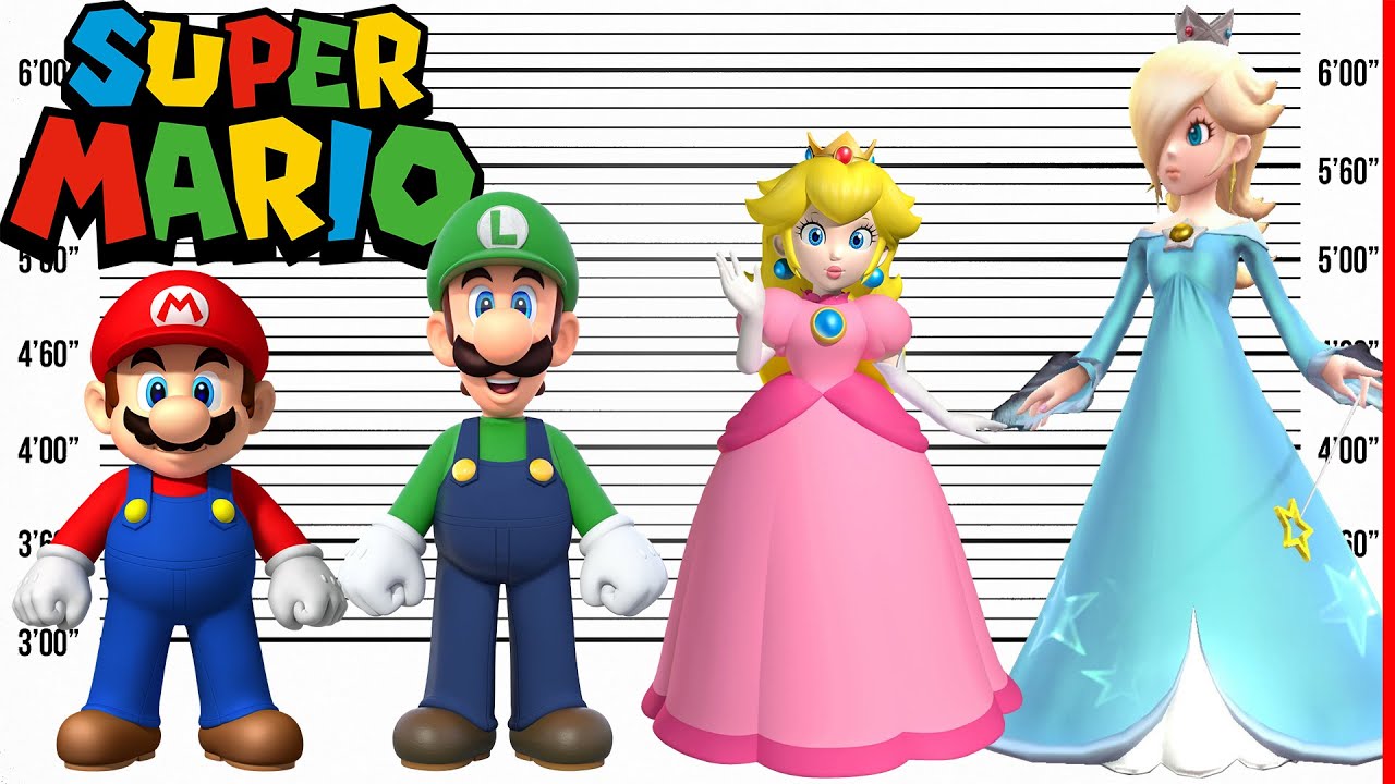Super Mario Age Comparison Oldest Characters Youtube