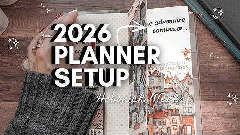 2026 Full Planner Setup in my Hobonichi Weeks + 2026 Goal Setting ✨