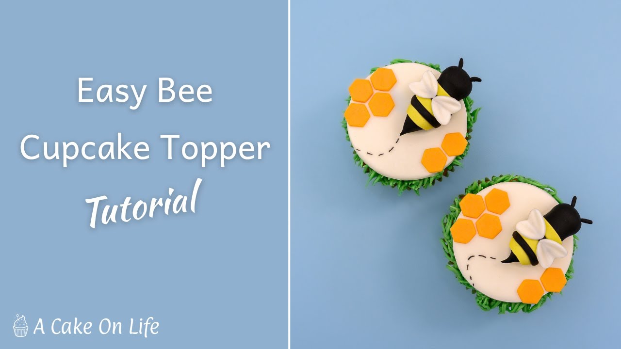Bee Cupcake Topper Tutorial