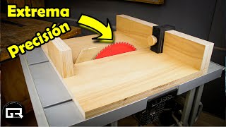 La MEJOR GUIA de CORTE para SIERRA de MESA [PASO a PASO] | CROSS cut SLED for TABLE SAW