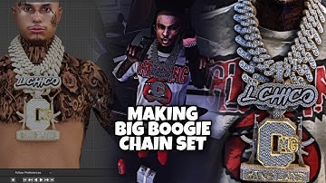 Making Big Boogie Chain Set In GTA 5 RP (FiveM) | Blender 3D Modeling