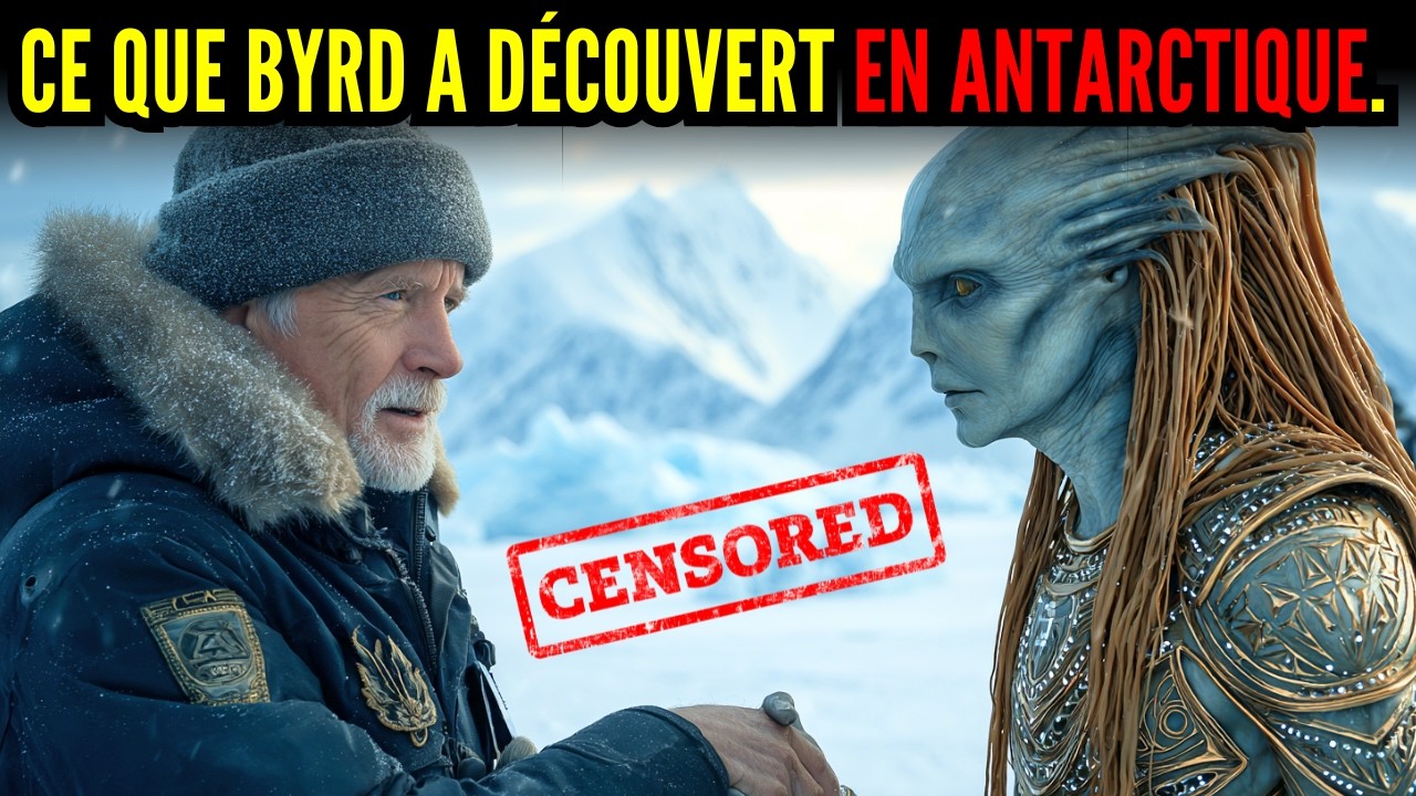 LA DÉCOUVERTE EN ANTARCTIQUE QUE L'AMIRAL BYRD A ÉTÉ RÉDUIT AU SILENCE POUR NE PAS NOUS LA RÉVÉLER.