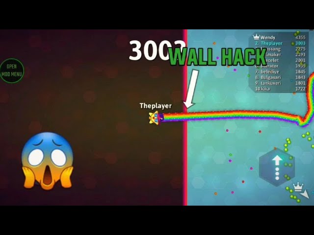 Wall Hack Mod Menu Epic Snake io Gameplay #snakeio #snakeiomodmenu 