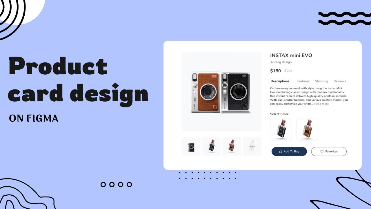 Design a product card in FIGMA - YouTube