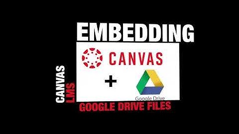 Embedding Google Files in Canvas Pages