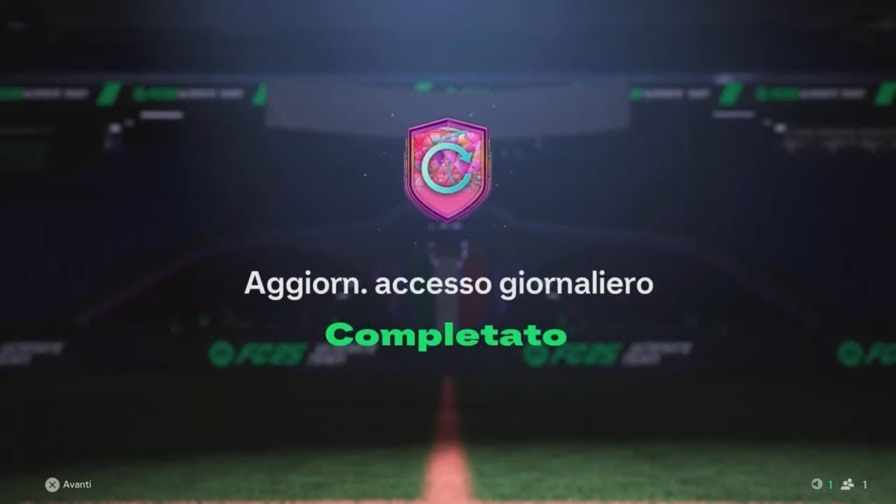 FC 25 - DAILY LOGIN UPGRADE - AGGIORNAMENTO ACCESSO GIORNALIERO SQUAD BUILDING CHALLENGES SBC SCR