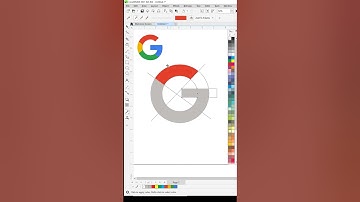 Google logo in CorelDraw#coreldraw #shorts