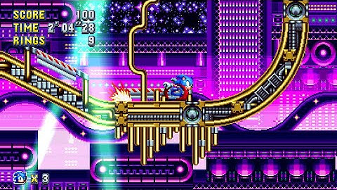 Sonic Mania Stardust Speedway Zone Act 2 In Classic Sonic Simulator V13 (Test Servers)
