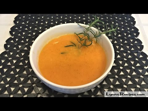 Creamy Carrot-Ginger Soup - Lynn's Recipes