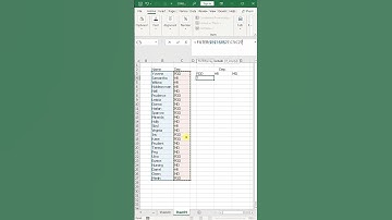 Filter function classifies and splits personnel by department  #excel #filter