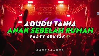 PARTY SENTAK🌴 DJ ADUDU TANIA ANAK SEBELAH RUMAH - FULL BASS TIKTOK 2025🌴 - RADIT NANCKY (BASSGANGGA)