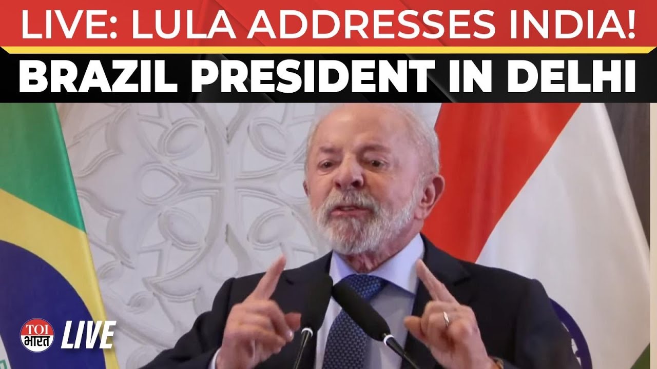 Lula Addresses Press In Delhi During State Visit, Focus On India-Brazil Ties