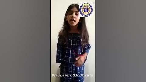 Vaibhavi Tank, grade 1 student paying tribute to doctors.(DPS)