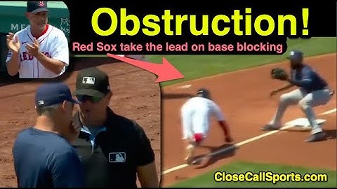 Red Sox Score on Rays Obstruction, Take the Lead Thanks to Base Blocking as Umpires Award Mayer Home