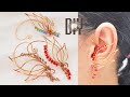 angel wings earcuff | How to make simple jewelry #crystal #diy #jewelry@LanAnhHandmade 956