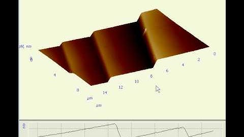 3D view during AFM image acquisition with the Solver Next SPM