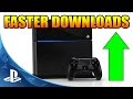 HOW TO DOWNLOAD FASTER ON THE PS4 - 20 TIMES FASTER SPEED! (How To Download Games Faster On PS4)
