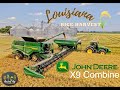 John Deere X9 Combine Harvesting Rice 4K