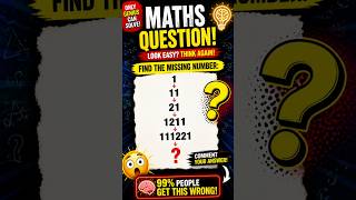 “Hardest Maths IQ Question Ever!”#shorts #iqtest