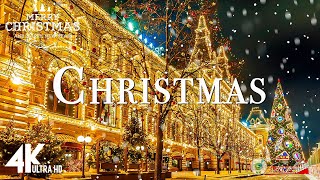 BEAUTIFUL CHRISTMAS IN 4K - Scenic Christmas Relaxation Film with Top Christmas Songs of All Time