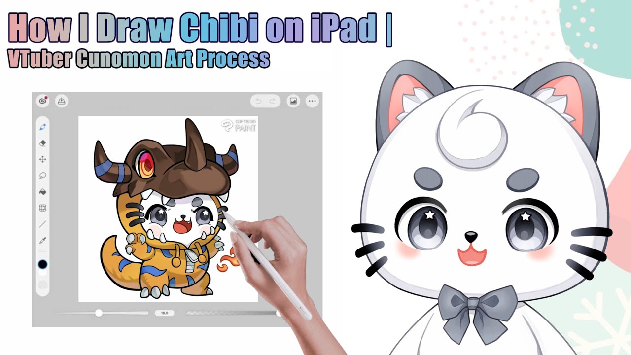 How I Draw myself as a Chibi on iPad! ｜Cunomon｜ | MYViki