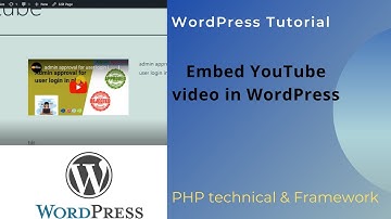 Embed YouTube video in WordPress,