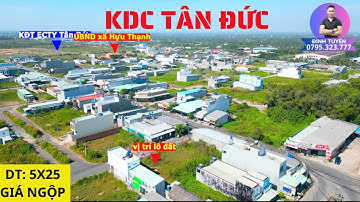 Chính chủ gửi bán lô đất đẹp giá ngộp nằm trên đường A11B KDC Tân Đức_Đức Hòa Hạ_Đức Hòa_Long an