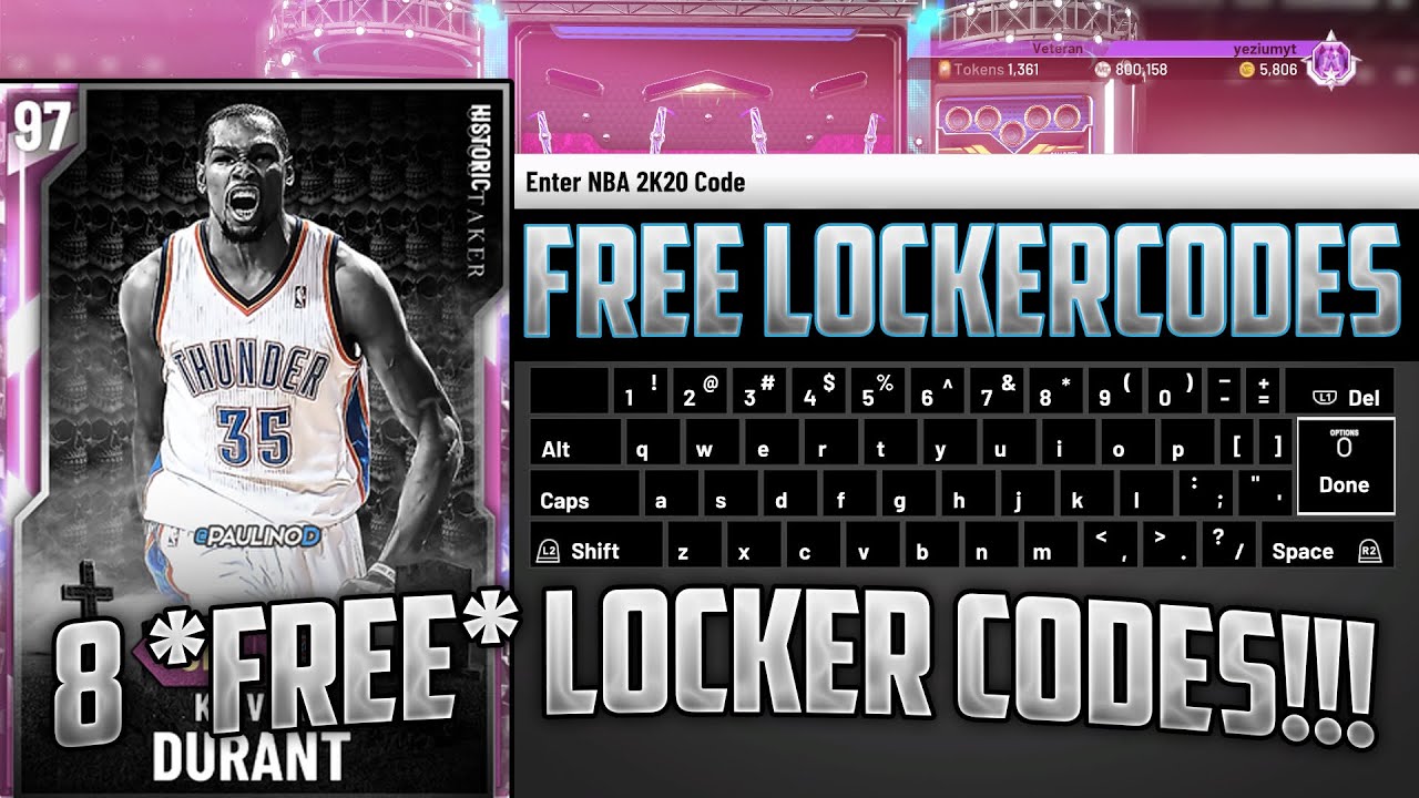 Nba2k20 8 Free Secret Locker Codes To Put In Right Now Free Pink Diamonds Youtube