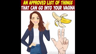 An Approved List of Things That Can Go Into Your Vagina