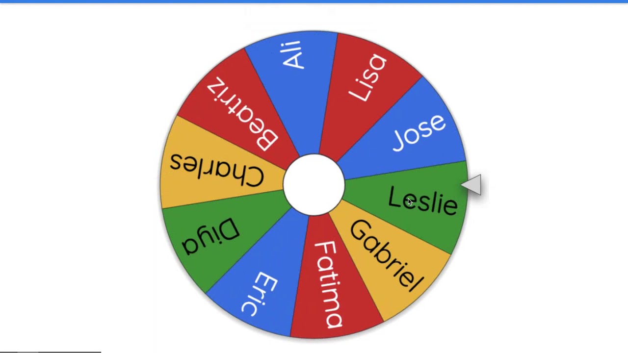 random bingo wheel name picker