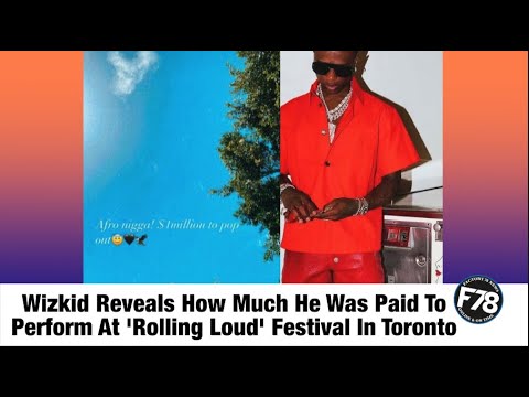  Finally Wizkid
Reveals How Much
He Charges For A
Show In The U.S